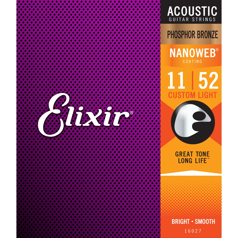 Elixir 16027 Phosphor Bronze Acoustic String 11-52
