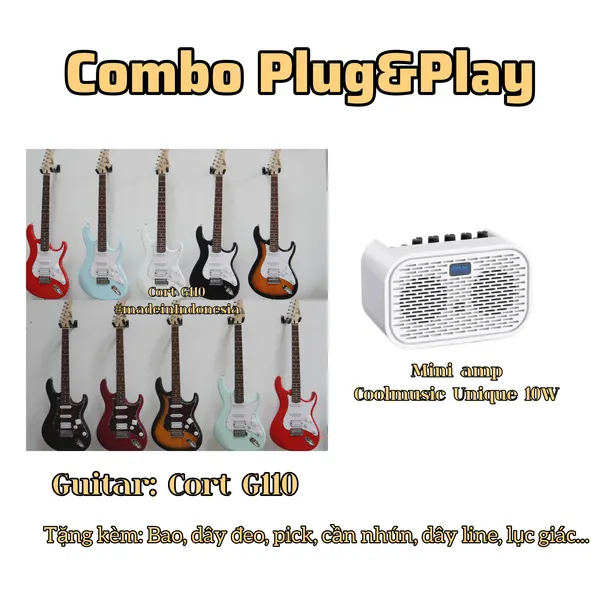 Combo Plug'n'Play - Cort G110 &amp; Coolmusic Uniqe Mini